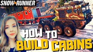 How To BUILD and DELIVER CABINS in SNOWRUNNER - Phase 2 Yukon Map - Season Pass - Season 2