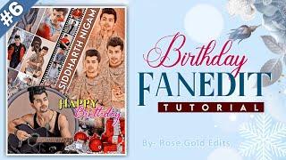 Birthday Editing Tutorial • Picsart Editing Tutorial • Aesthetic edit for fanpage • Rose Gold Edits