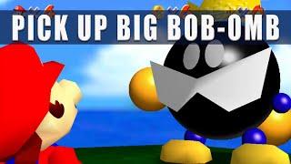 Super Mario 64 Swich how to pick up the Big Bob-omb King - 3D All-Stars