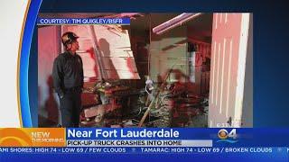 Truck Slams Into Home Near Ft. Lauderdale