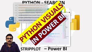 Power BI  || Python ||  Seaborn  || strip plot ||  Custom Visuals in Power BI   3