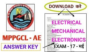 MPPGCL AE ANSWER KEY - MPPGCL MECHANICL ELECTRONICS ELECTRONICS ANSWER KEY -MPPGCL OBJECTION CALLING