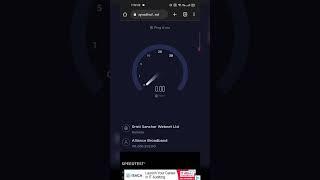 Alliance broadband speed test #shorts #alliance #viral #trending