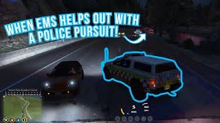 When EMS Helps Out With A Police Pursuit (Infinity Gaming RP)