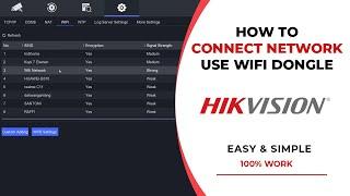 Hikvision DVR Wifi Setup - Hikvision DVR Wifi Dongle Connect