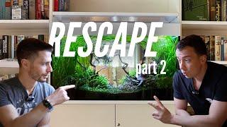 WE TRANSFORMED THIS ROOM DIVIDER AQUARIUM! EPIC RESCAPE W/@MJAquascaping