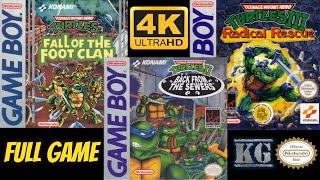 Teenage Mutant Ninja Turtles TRILOGY COLLECTION [GAMEBOY] Longplay Walkthrough Full Movie Game [4K]