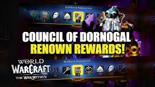 ALL Renown Rewards From Council Of Dornogal In TWW! Mounts, Cosmetics, Recipes, & More! WoW
