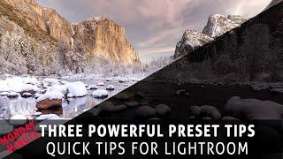 Lightroom Power Tip - Create Quick/Single Action Presets to Save Time