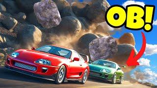 Surviving Asteroid Rain in FAST Cars in BeamNG Drive Mods Multiplayer!