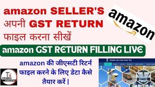 AMAZON की GST RETURN कैसे फाइल करे || HOW TO FILE GST RETURN of AMAZON Sellers || AMAZON GST RETURN