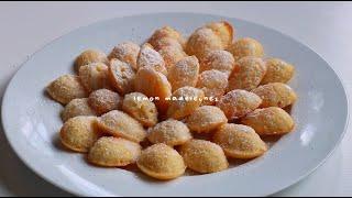 how to make lemon madeleines  | homemade madeleines | anisacakesandbakes