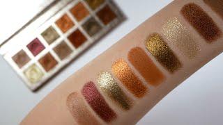 Anastasia Beverly Hills Rose Metals Eyeshadow Palette Live Swatches