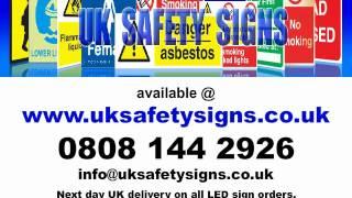 UK Safety Signs offer next day delivery and volume discounts