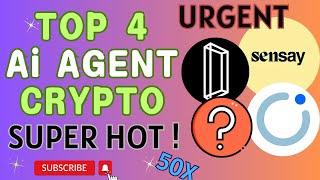 TOP 4 Ai AGENTS CRYPTO that are SUPER HOT || Don't Miss Them || OORT SENSAY AGI DELYSIUM OCTAVIA VIA