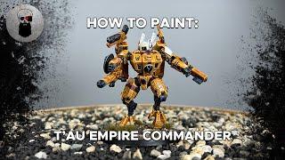Contrast+ How to Paint: T'au Empire Commander in Enforcer Armour