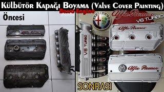 How to Paint Cylinder Valve Cover ??? Alfa Romeo V6 TURBO (Busso)