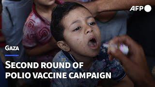 Second round of Gaza polio vaccine campaign gets underway | AFP