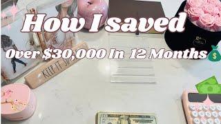 HOW I SAVED OVER $30,000 in 12 Months Using Saving Challenges |#budgeting #save #money#cashstuffing