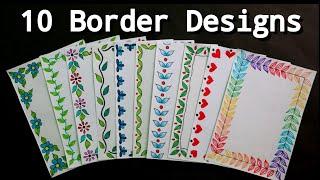 10 Border Designs/Border Designs for Project File/10 Quick and Easy Border Design ideas