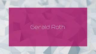 Gerald Roth - appearance