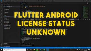 HOW TO FIX FLUTTER ANDROID LICENSE STATUS UNKNOWN AND INSTAL FLUTTER ON WINDOWS 10