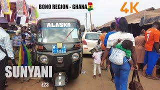 Sunyani Walk Tour E23 Town Centre To Market Bono Region 4K