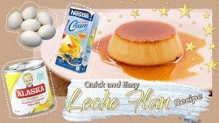 Quick and Easy Whole Egg Leche Flan  (3 ingredients)  | withJoshvy 