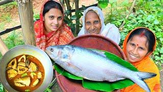 এই প্রথম এভাবে ইলিশ মাছ রান্না করে খেলাম | Poddar Ilish mach ranna | Hilsha fish recipe