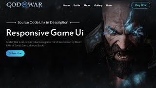 Create Responsive Gaming Website Design Using HTML CSS Only