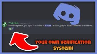 How to create a verification system with REACTIONS in Discord | 2021