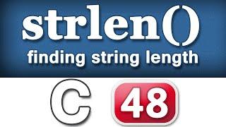 strlen String Length Function in C Programming Language Video Tutorial