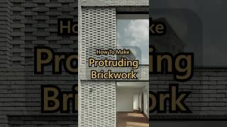 3ds max/ Protruding Brick tutorial. #3d #tutorial #reels #render #trending #architecture