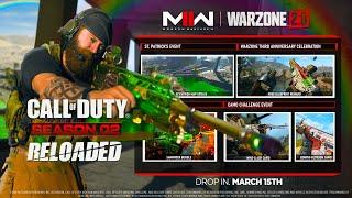 ALL MW2 SEASON 2 RELOADED EVENTS! (FREE Blueprints, Camo Challenges, NEW Map UPDATE & More)