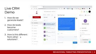 Behavioral Targeting CRM Demo