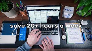 4 ONE-MINUTE Habits That Save Me 20+ Hours a Week - Time Management For Busy People