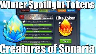 How to get Regular & Elite Tokens in Creatures of Sonaria (Winter Spotlight) ALL STEPS