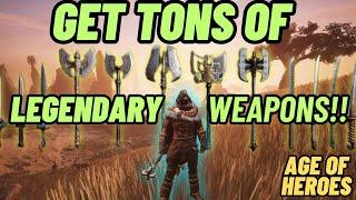 Conan exiles age of heroes Best method to farm legendary weapons.