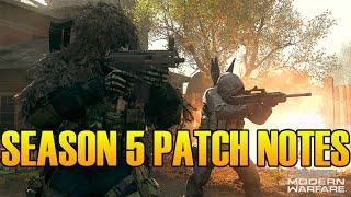 Modern Warfare Warzone - Update 1.24 Patch Notes [Season 5]