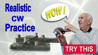 Morse Code Realistic Practice - Pc or mobile Device.