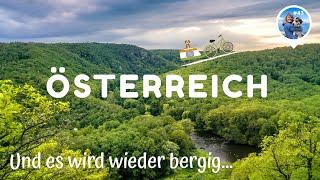 Fahrradreise E-bike und Hund (#43): EuroVelo 6, Donauradweg, GreenWays, EuroVelo 13, Wien,  Podyji