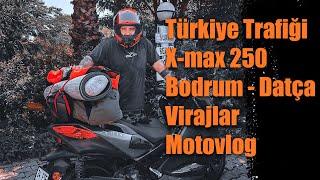 Türkiye Trafiğinde 250cc ile Uzun Yol - X-max 250 - Bazı Virajlar #motovlog