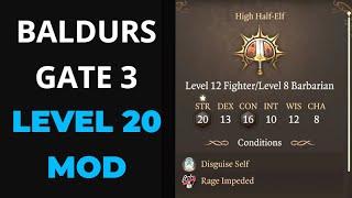 NEW | Baldurs Gate 3 | Unlock Level Curve MOD LEVEL 20