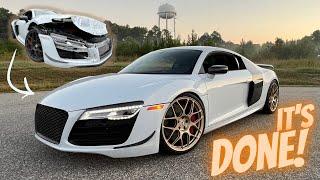 My Wrecked Audi R8 Rebuild in 10 Minutes