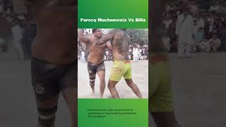 Best Kabaddi Fight Between Billa Bhatti and Farooq Muchanwala at hanjarwal 2 #shorts