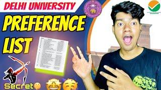 College PREFERENCE LIST for Delhi University !! #cuet2024 #du