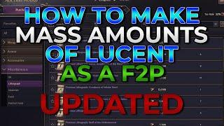 How To get Lucent Without Swiping Part 2 in Throne And Liberty