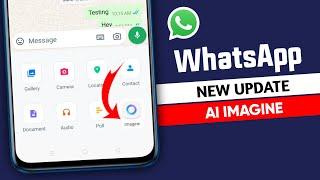 WhatsApp imagine update || WhatsApp AI imagine feature || Generate AI images update