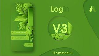 How to create Professional and Animated Login Signup Screen in kodular V3 with aia file|UI/UX Design
