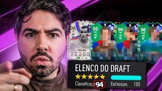 INSANO DEMAIS! RIVALDO 98 E 3 CARTAS 96!!! FUT DRAF 94 DE CLASSIFICAÇÃO! FC 24